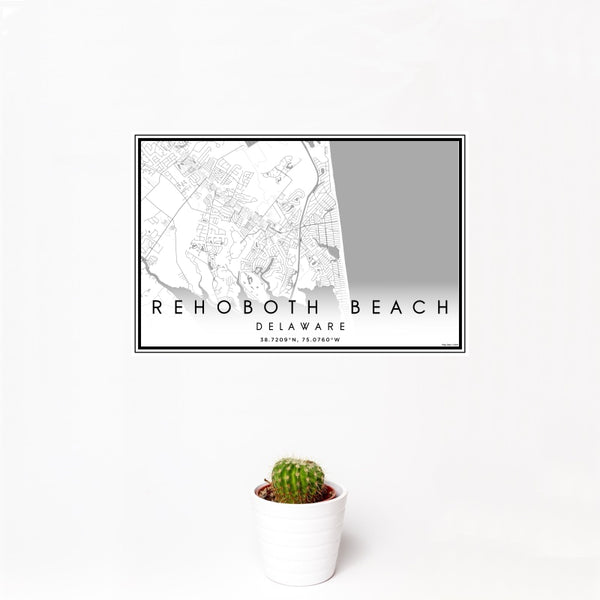 Rehoboth Beach - Delaware Classic Map Print