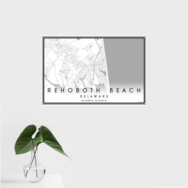 Rehoboth Beach - Delaware Classic Map Print