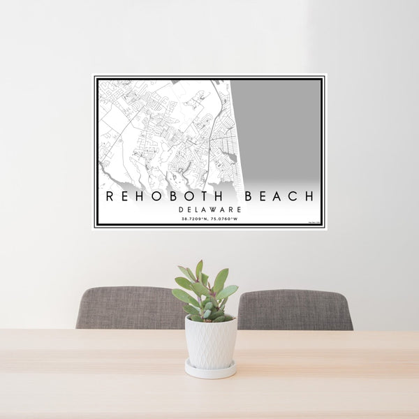 Rehoboth Beach - Delaware Classic Map Print