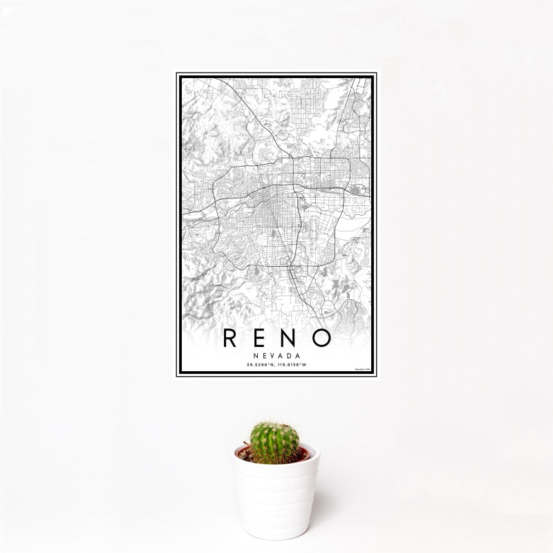 Reno - Nevada Classic Map Print