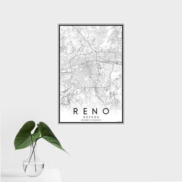 Reno - Nevada Classic Map Print