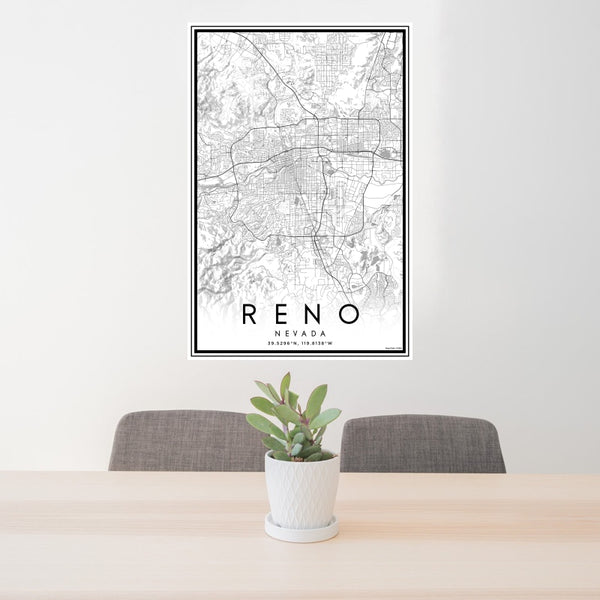 Reno - Nevada Classic Map Print