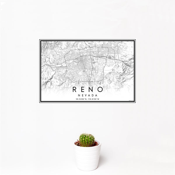 Reno - Nevada Classic Map Print