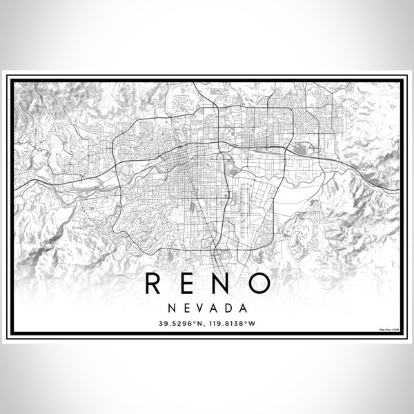 Reno - Nevada Classic Map Print