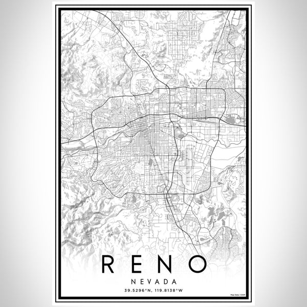 Reno - Nevada Classic Map Print