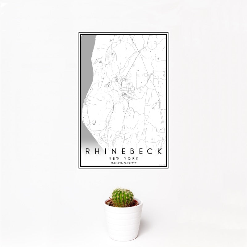 Rhinebeck - New York Classic Map Print