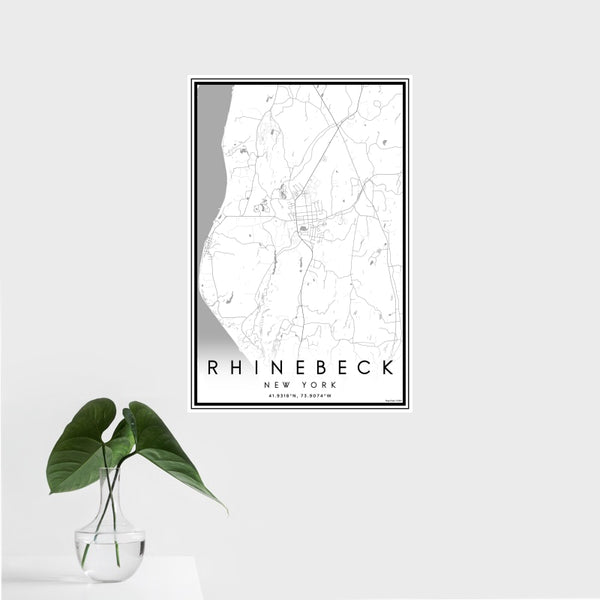 Rhinebeck - New York Classic Map Print
