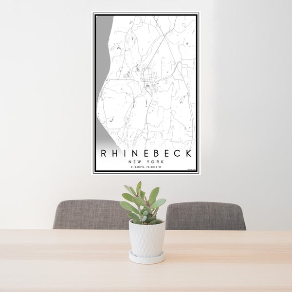 Rhinebeck - New York Classic Map Print