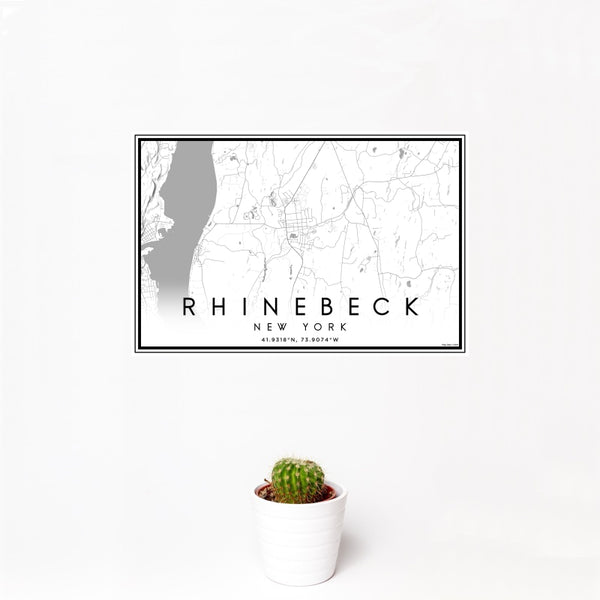 Rhinebeck - New York Classic Map Print