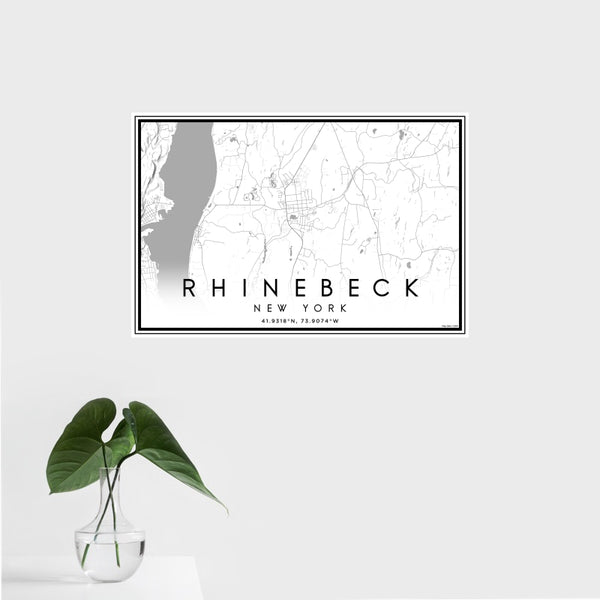 Rhinebeck - New York Classic Map Print