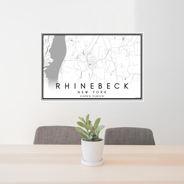 Rhinebeck - New York Classic Map Print
