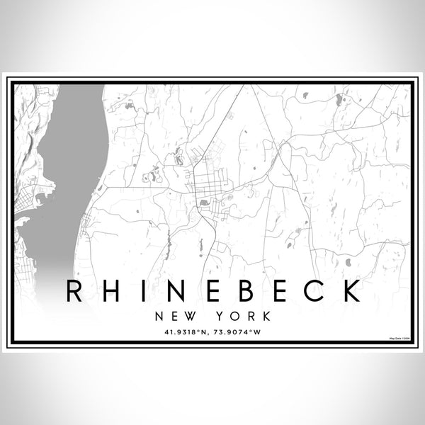 Rhinebeck - New York Classic Map Print