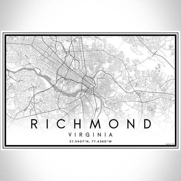 Richmond - Virginia Classic Map Print