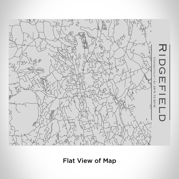 Ridgefield - Connecticut Map Bottle with Bamboo Top