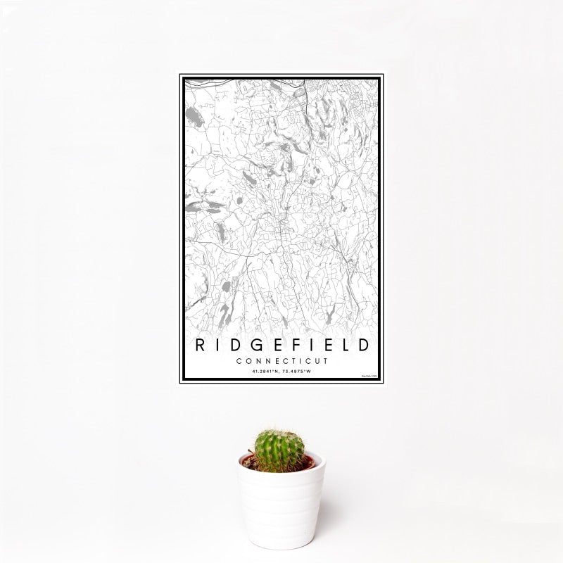 Ridgefield - Connecticut Classic Map Print