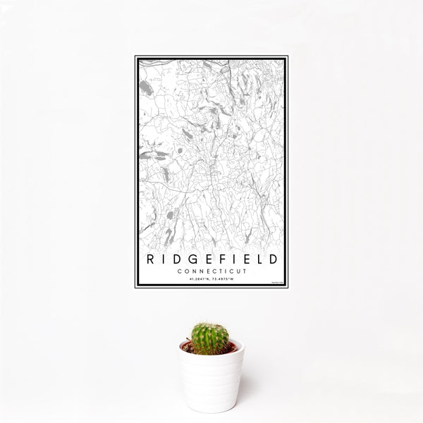 Ridgefield - Connecticut Classic Map Print