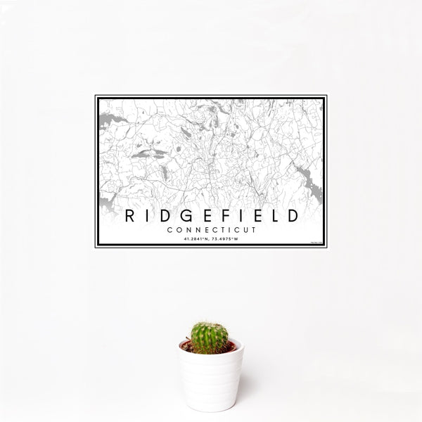 Ridgefield - Connecticut Classic Map Print