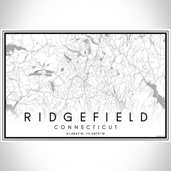 Ridgefield - Connecticut Classic Map Print