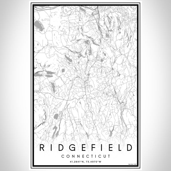 Ridgefield - Connecticut Classic Map Print