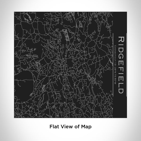 Ridgefield - Connecticut Map Tumbler in Matte Black