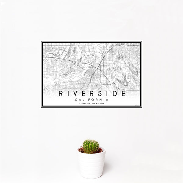 Riverside - California Classic Map Print