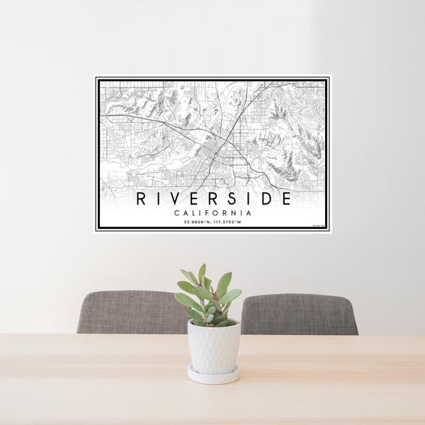 Riverside - California Classic Map Print