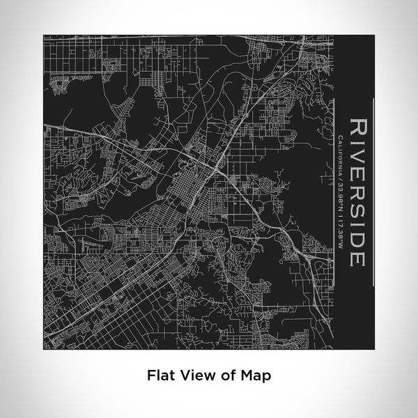 Riverside - California Map Tumbler in Matte Black