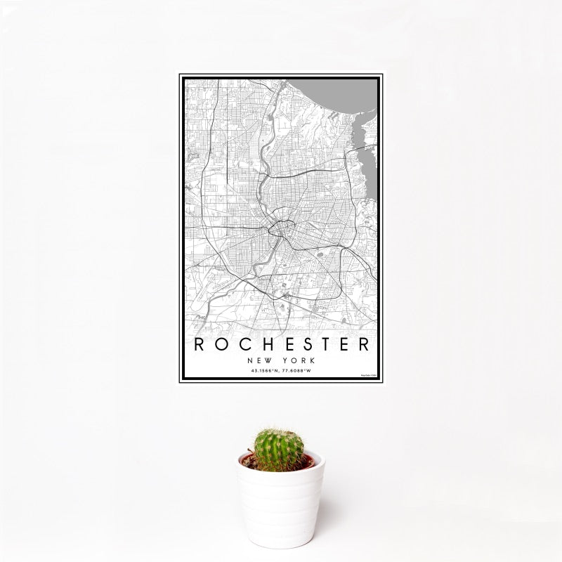 Rochester - New York Classic Map Print