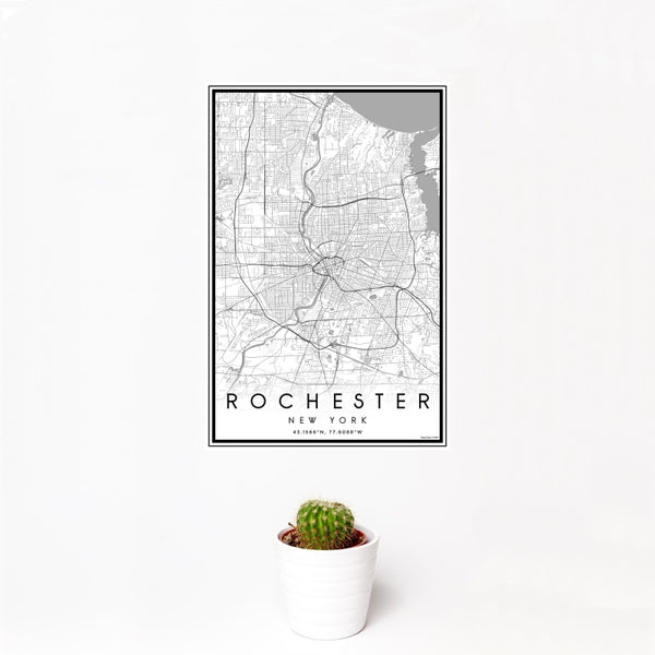 Rochester - New York Classic Map Print