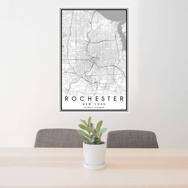 Rochester - New York Classic Map Print