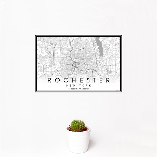 Rochester - New York Classic Map Print