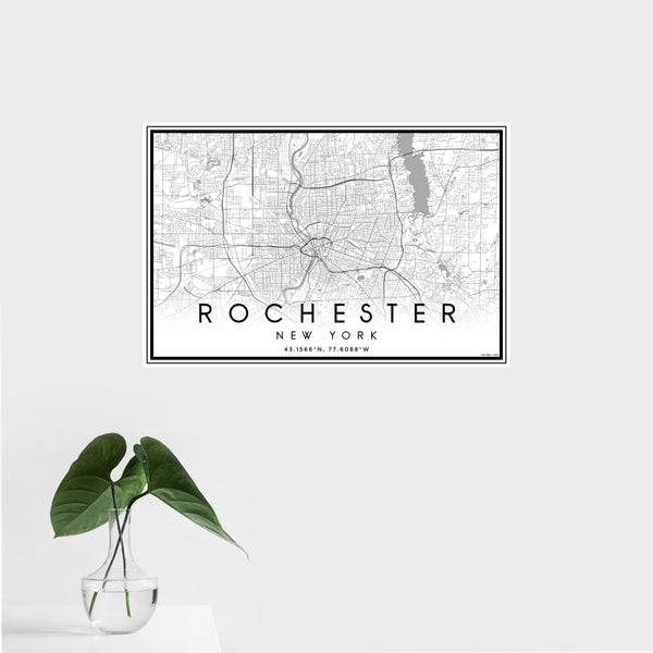 Rochester - New York Classic Map Print