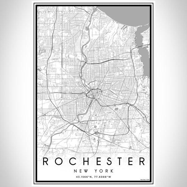 Rochester - New York Classic Map Print