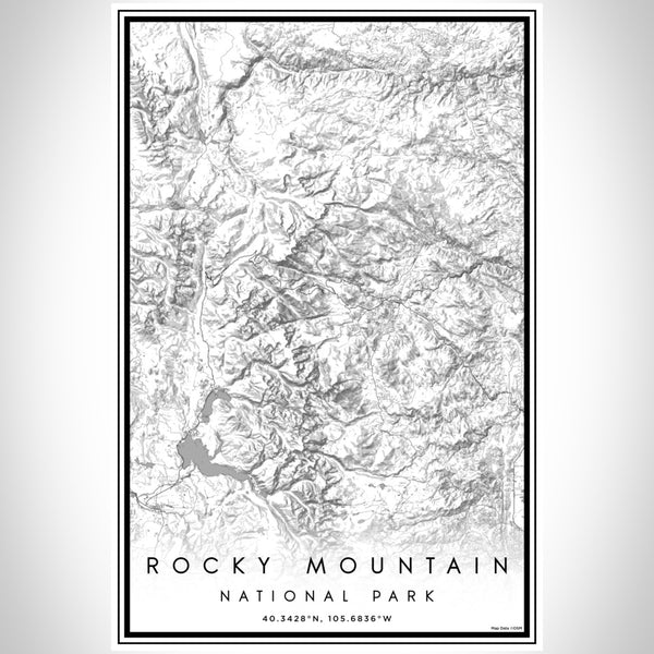 Rocky Mountain National Park - Colorado Classic Map Print