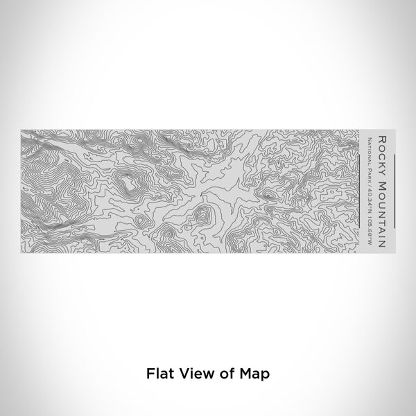 Rendered View of Rocky Mountain National Park Map Engraving on 10oz Stainless Steel Insulated Cup with Sipping Lid