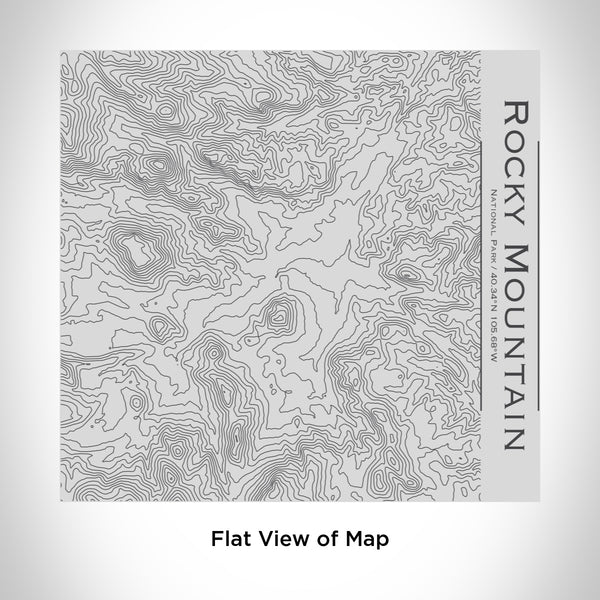 Rendered View of Rocky Mountain National Park Map Engraving on 17oz Stainless Steel Insulated Tumbler