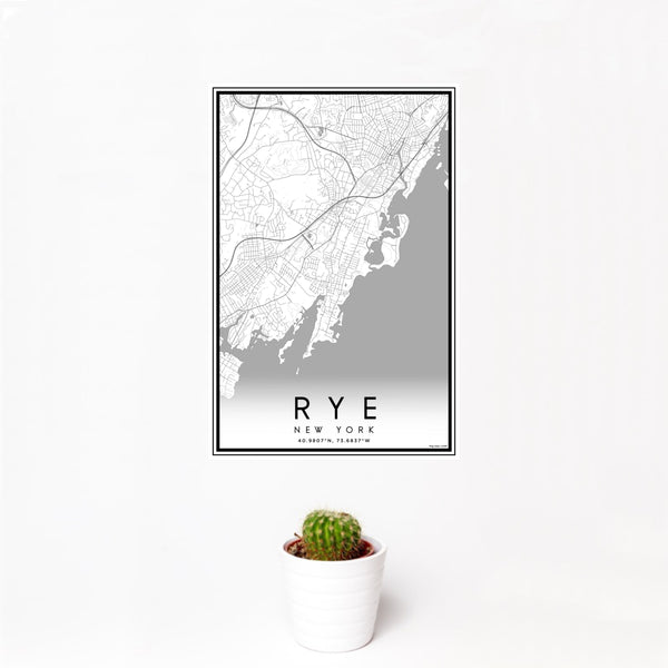 Rye - New York Classic Map Print