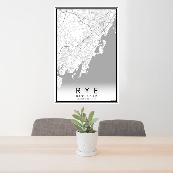 Rye - New York Classic Map Print
