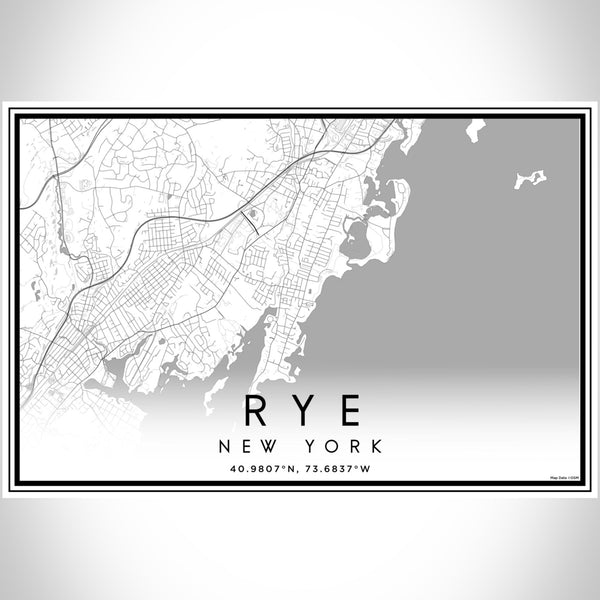 Rye - New York Classic Map Print