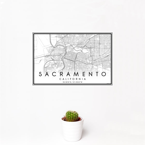 Sacramento - California Classic Map Print