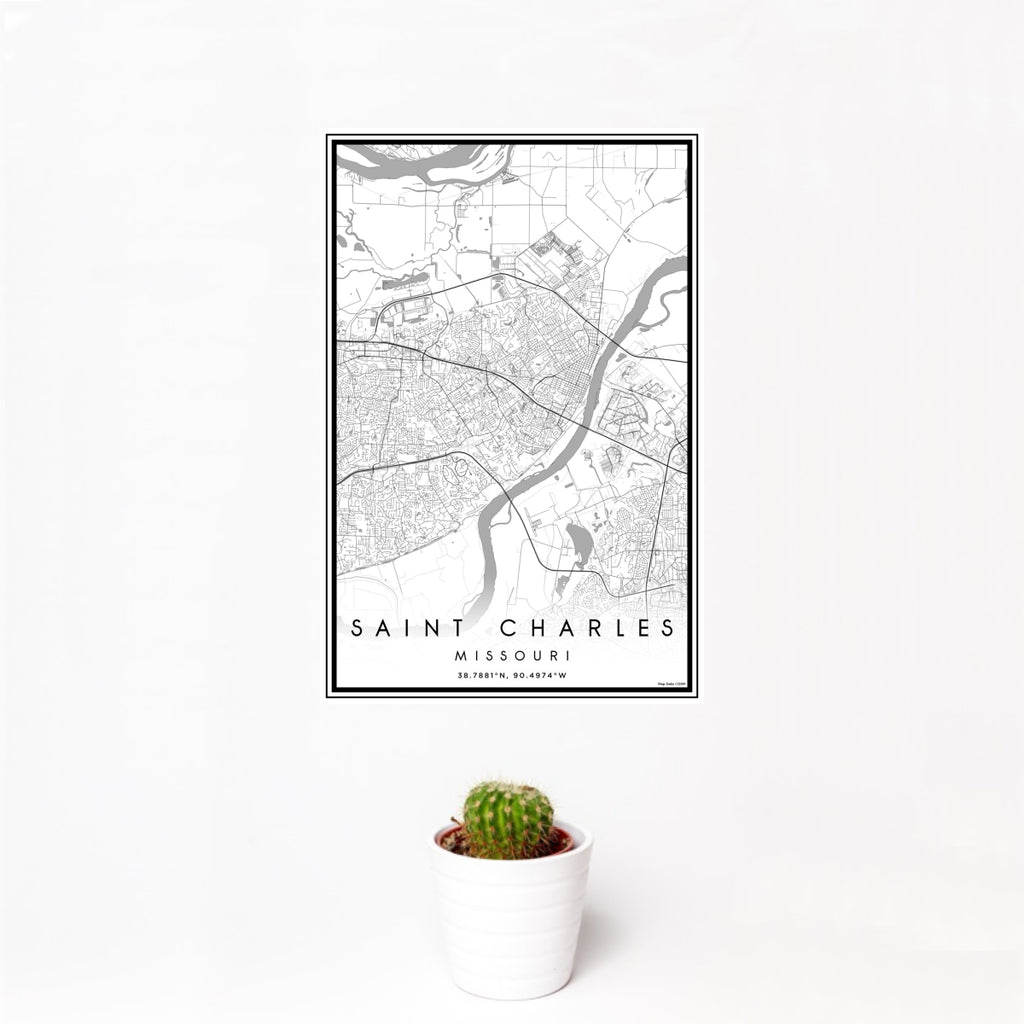 Saint Charles - Missouri Classic Map Print