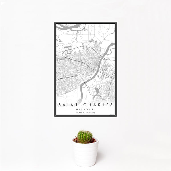 Saint Charles - Missouri Classic Map Print