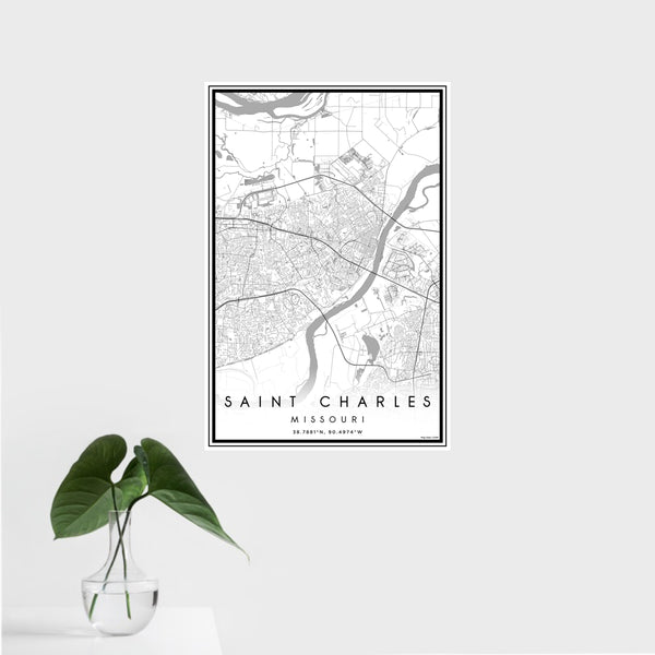 Saint Charles - Missouri Classic Map Print