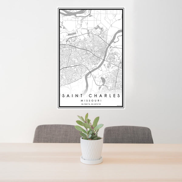 Saint Charles - Missouri Classic Map Print
