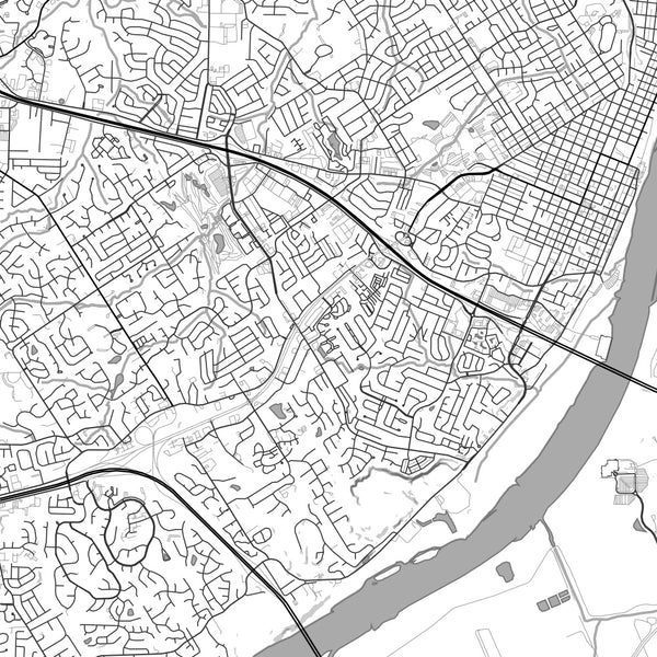 Saint Charles - Missouri Classic Map Print