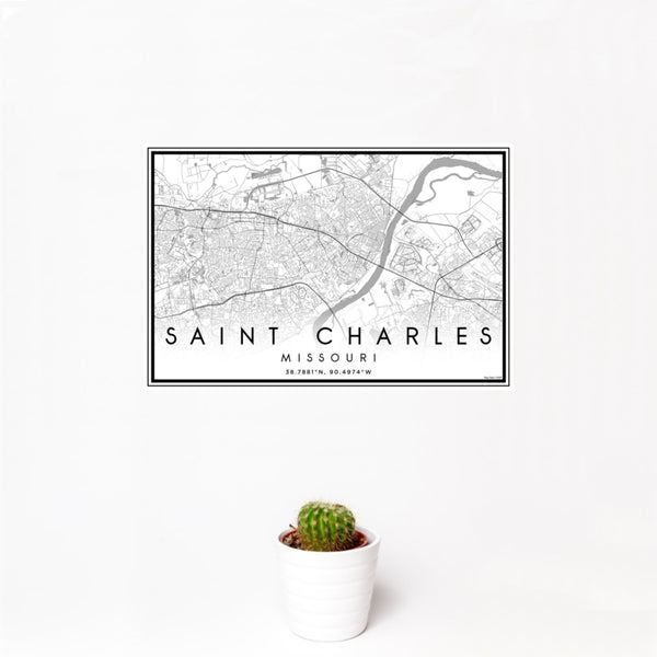 Saint Charles - Missouri Classic Map Print