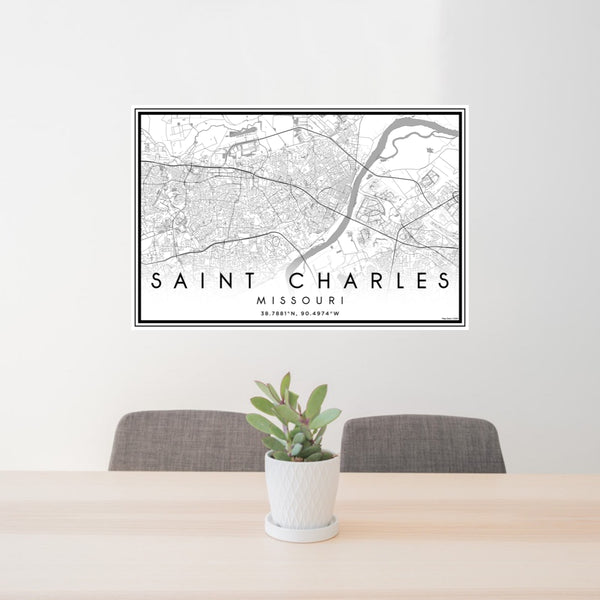 Saint Charles - Missouri Classic Map Print