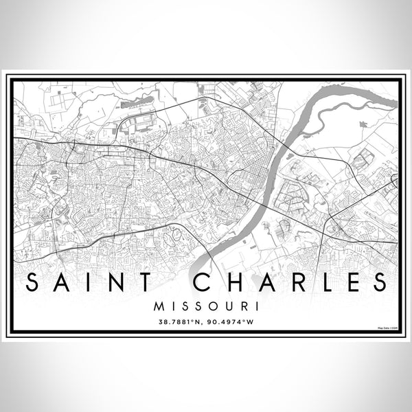 Saint Charles - Missouri Classic Map Print