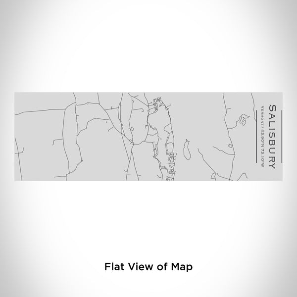 Rendered View of Salisbury Vermont Map Engraving on 10oz Stainless Steel Insulated Cup with Sipping Lid