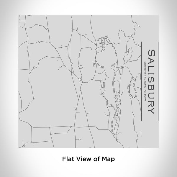 Rendered View of Salisbury Vermont Map Engraving on 17oz Stainless Steel Insulated Tumbler